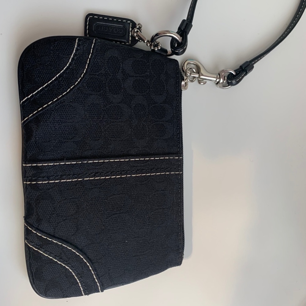 Black Coach wristlet